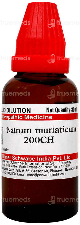Dr Willmar Schwabe Natrum Muriaticum 200ch Dilution 30ml